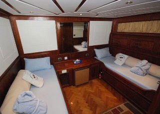 Twin bed cabin on the Red Sea's Emperor Elite liveaboard