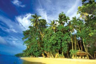 Beachfront at Maravu Plantation Resort, Taveuni, Fiji