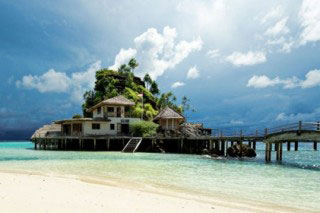 The Misool Eco Resort, for land-based diving in Raja Ampat, Indonesia The Misool Eco Resort, for land-based diving in Raja Ampat, Indonesia