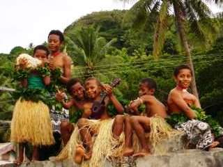 A land excursion to visit a Fijian village - photo courtesy of Gavin Macaulay