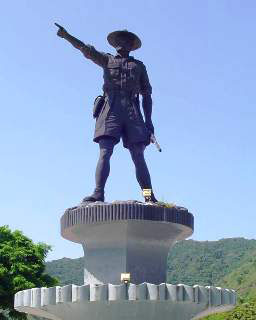 Statue of Nani Wartabone - local Sulawesi freedom fighter from the 1940s