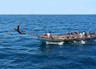 Traditional fishing methods in Indonesia