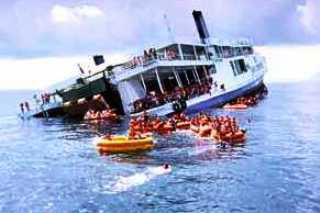 The unfortunate and unexpected sinking of Kingcruiser (now wreck) - accidents happen!, Phuket scuba diving with Dive The World Thailand