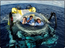 The Argo's DeepSee Submersible in Cocos, Costa Rica The Argo's DeepSee Submersible in Cocos, Costa Rica