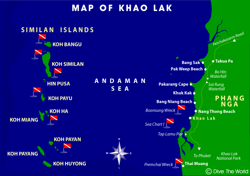 Map of Khao Lak