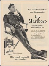 Cigarette advert using a diver from the 1960s Cigarette advert using a diver from the 1960s
