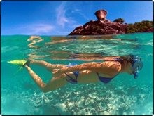 The crystal clear waters of the Similan islands - photo courtesy of Marcel Widmer The crystal clear waters of the Similan islands - photo courtesy of Marcel Widmer
