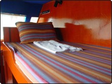 One of the upper bunk beds One of the upper bunk beds