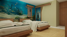 New chalet interior at Borneo Divers Mabul Resort