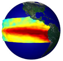 Close-up of the El Nino effect