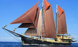 The storied Indonesian liveaboard SY Adelaar