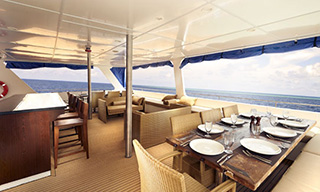 Blue Manta's open-air dining option