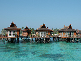 Beautiful Mabul Water Bungalows in Sipadan, Malaysia