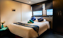 The Master cabin on the Master liveaboard