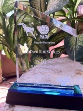 Dive The World Receives PADI Outstanding Service Award