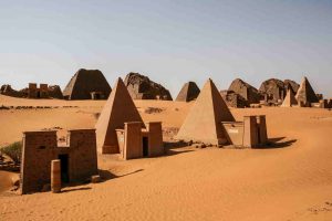 Ancient pyramids of Meroe, Sudan