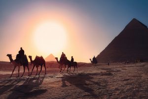 Camel ride at the pyramids - photo courtesy of Simon Berger, Unsplash
