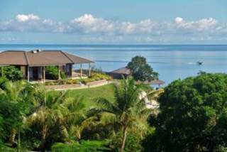 The swimming pool at VoliVoli Resort, Fiji