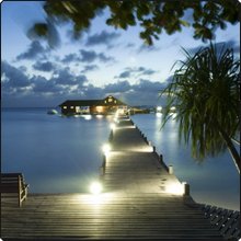 Wunderschöne Sonnenuntergänge am Lankayan Island Dive Resort