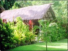 Kadavu Matana Beach Bure in Fidschi's üppiger Vegetation