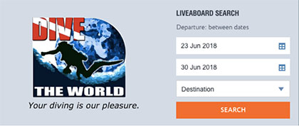 Dive The World Facebook plug-in on our Facebook page