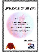Dive The World Annual Liveaboard of the Year Award