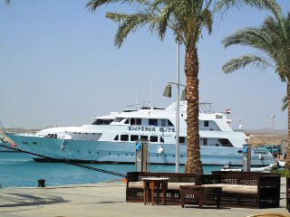 The Emperor Elite liveaboard at Port Ghalib - photo courtesy of Detlef Sarrazin