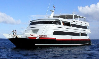 The Fiji Aggressor II liveaboard diving vessel