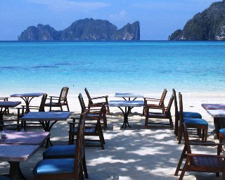 The exquisite Bayview restaurant on Phi Phi Don Island