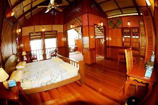 The chalets at Kapalai Resort, Borneo