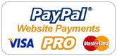 Take advantage of our secure online credit card payment facility, Paypal Payments Pro. This new, premier facility offers much more than the standard Paypal payment facility. Benefits include no personal Paypal account required, no limits on transaction amounts and integrated Verisign security system. Secure payments are now easier for you. See our Terms for more details