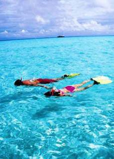 Snorkelling the Koro Sea - photo courtesy of Tui Tai