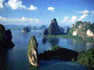 The alluring Phang Nga Bay, between Phuket and Krabi in Thailand