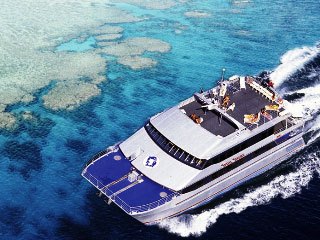 Australia liveaboard Spoilsport over the Great Barrier Reef