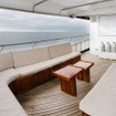 Comfortable relaxation spot on the upper deck