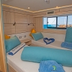 Upper deck twin bed cabin