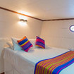 Standard double bed cabin on the lower deck