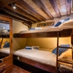 Standard twin bunk bed stateroom