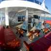 Sea Legend's upper deck social area