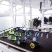 The spacious and organised dive deck