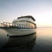 Liveaboard MY Manthiri at anchor in the Maldive islands