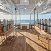 The yacht's dive deck