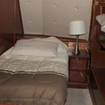 Main deck twin cabin with shared bathroom