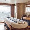 Beautiful spa setting - the massage room on Scubaspa Yin