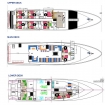 The Calipso deck layout