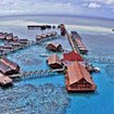 Aerial view of Sipadan Kapalai Resort, Malaysia