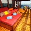 A suite deck on the WAOW saliling yacht