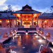 Khao Lak Merlin Resort entrance area at night time