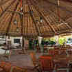 Misool Eco Resort restaurant, where the quality of food matches the spectacular views