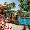 Enjoy the afternoon poolside